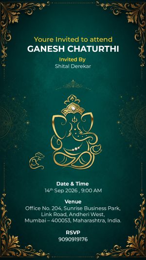 Premium Ganesh Chaturthi Invitation